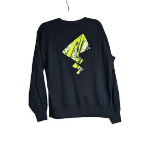 Pokemon UT Pikachu BlackCrew Neck Sweatshirt Pullover Mens Medium
